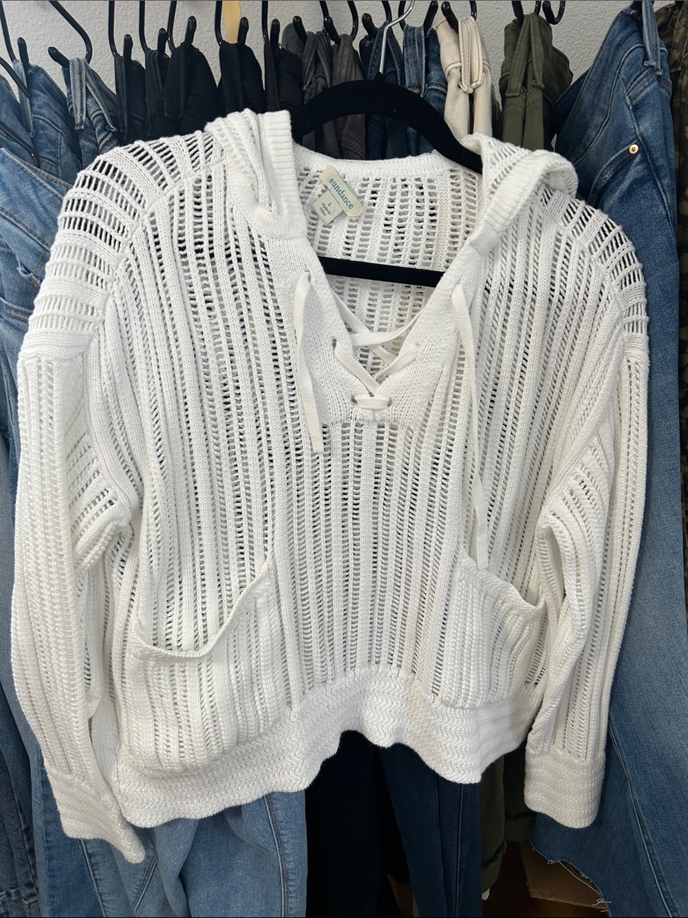 Sundance white sweater